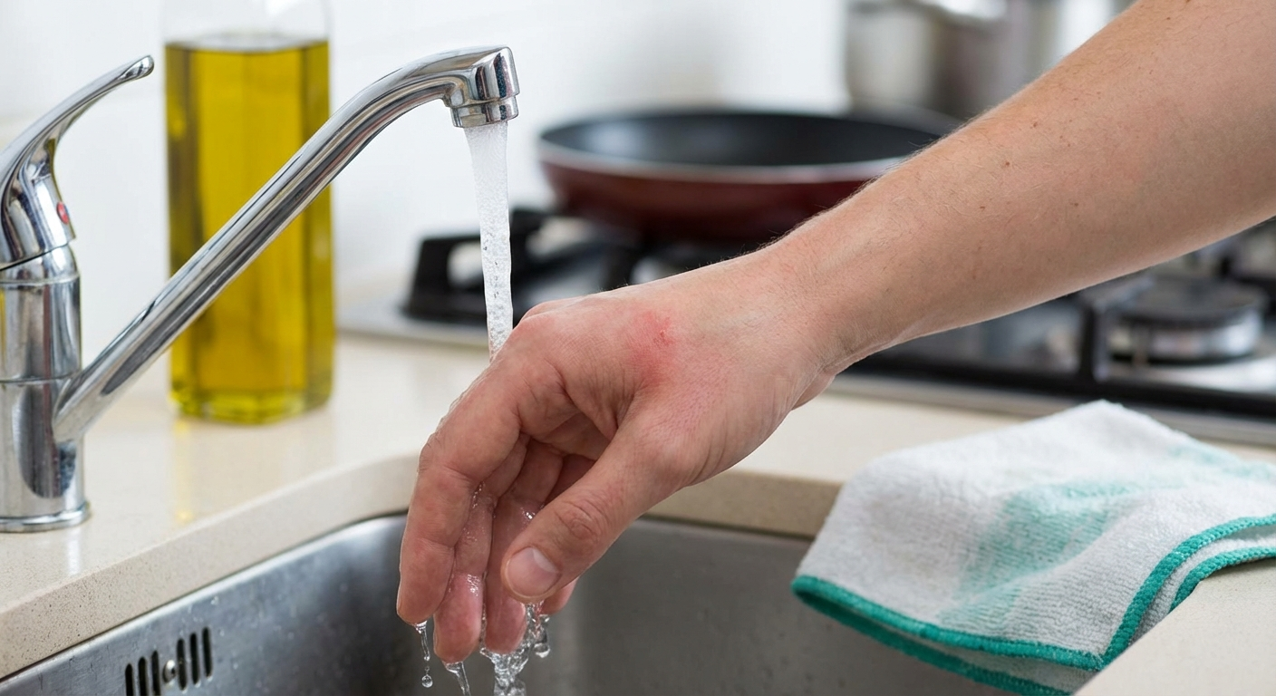 Burn healing stages over time from fresh burn to healed skin